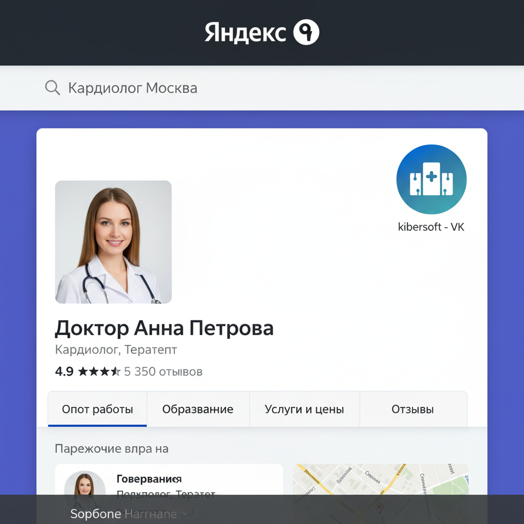 Настройка карточки врача в Яндекс