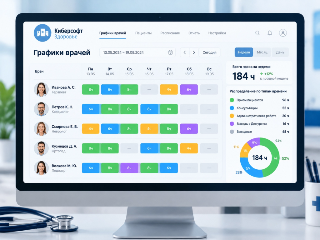 Графики работы